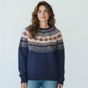 Tabitha Webb Fair Isle Wool Knit Sweater